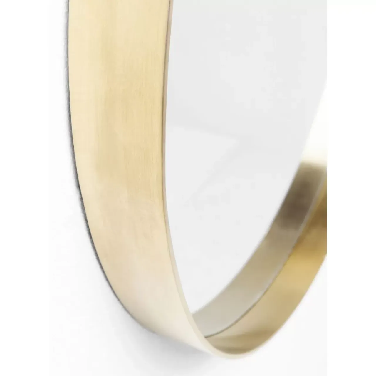 Spiegel-KARE Design Spiegel Curve Round Brass O60Cm
