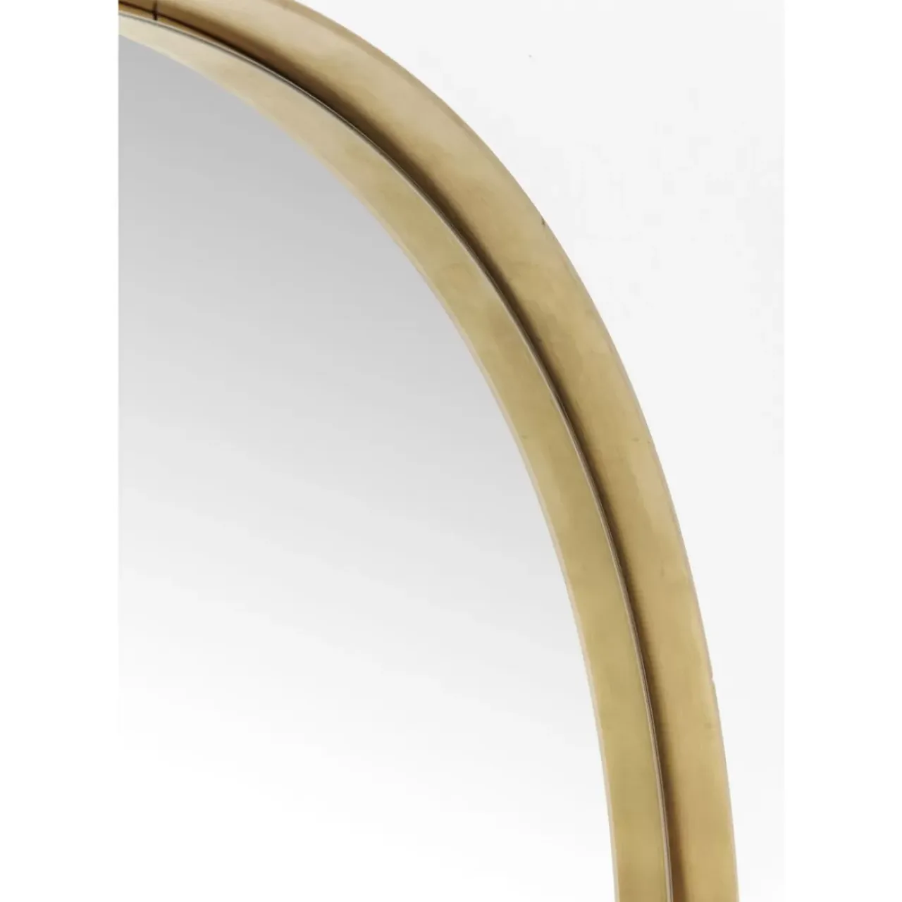 Spiegel-KARE Design Spiegel Curve Round Brass O100Cm