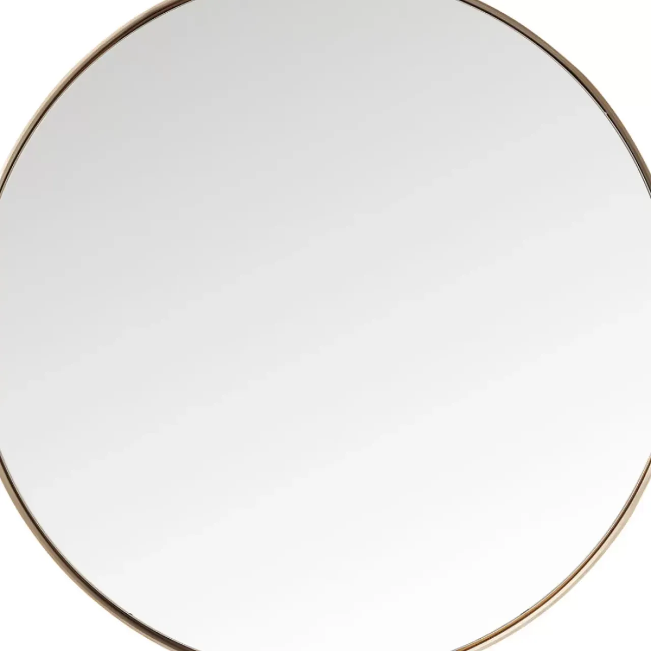 Spiegel-KARE Design Spiegel Curve Round Copper O100Cm