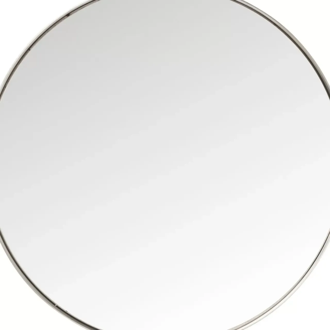 Spiegel-KARE Design Spiegel Curve Round Stainless Steel O100Cm