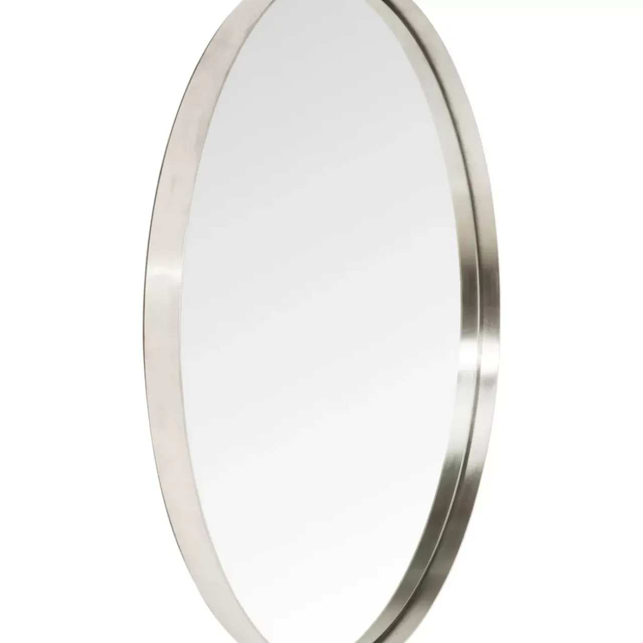 Spiegel-KARE Design Spiegel Curve Round Stainless Steel O100Cm