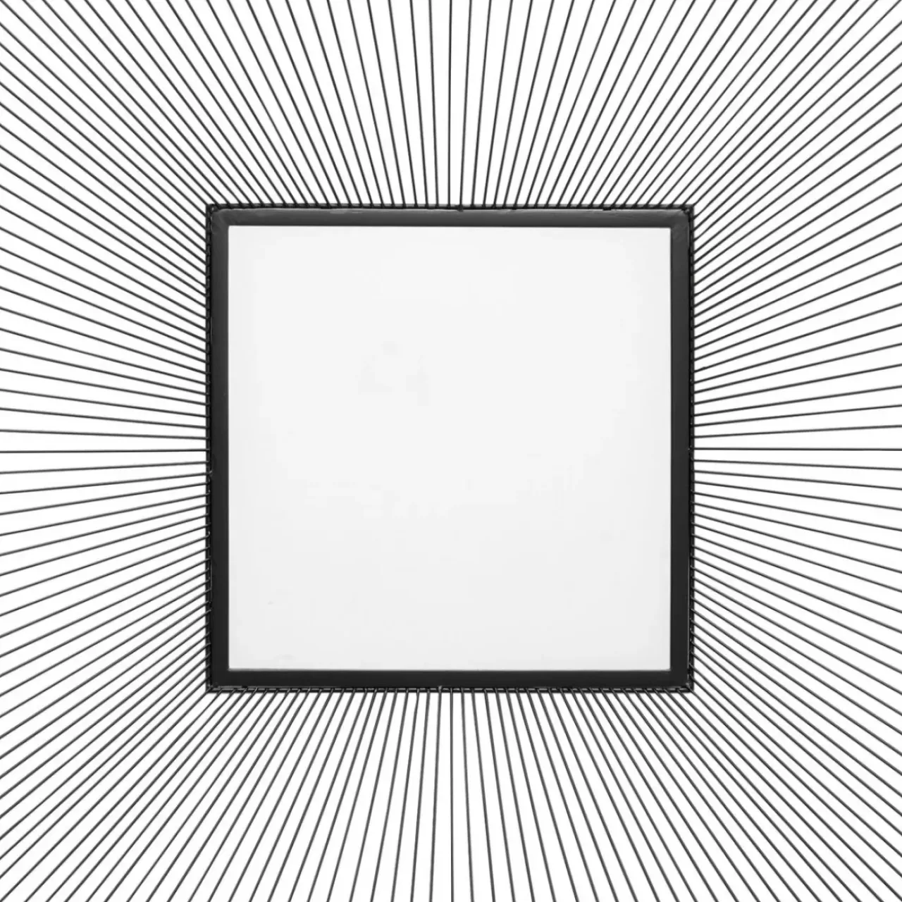 Spiegel-KARE Design Spiegel Dimension Square Schwarz 91X91Cm