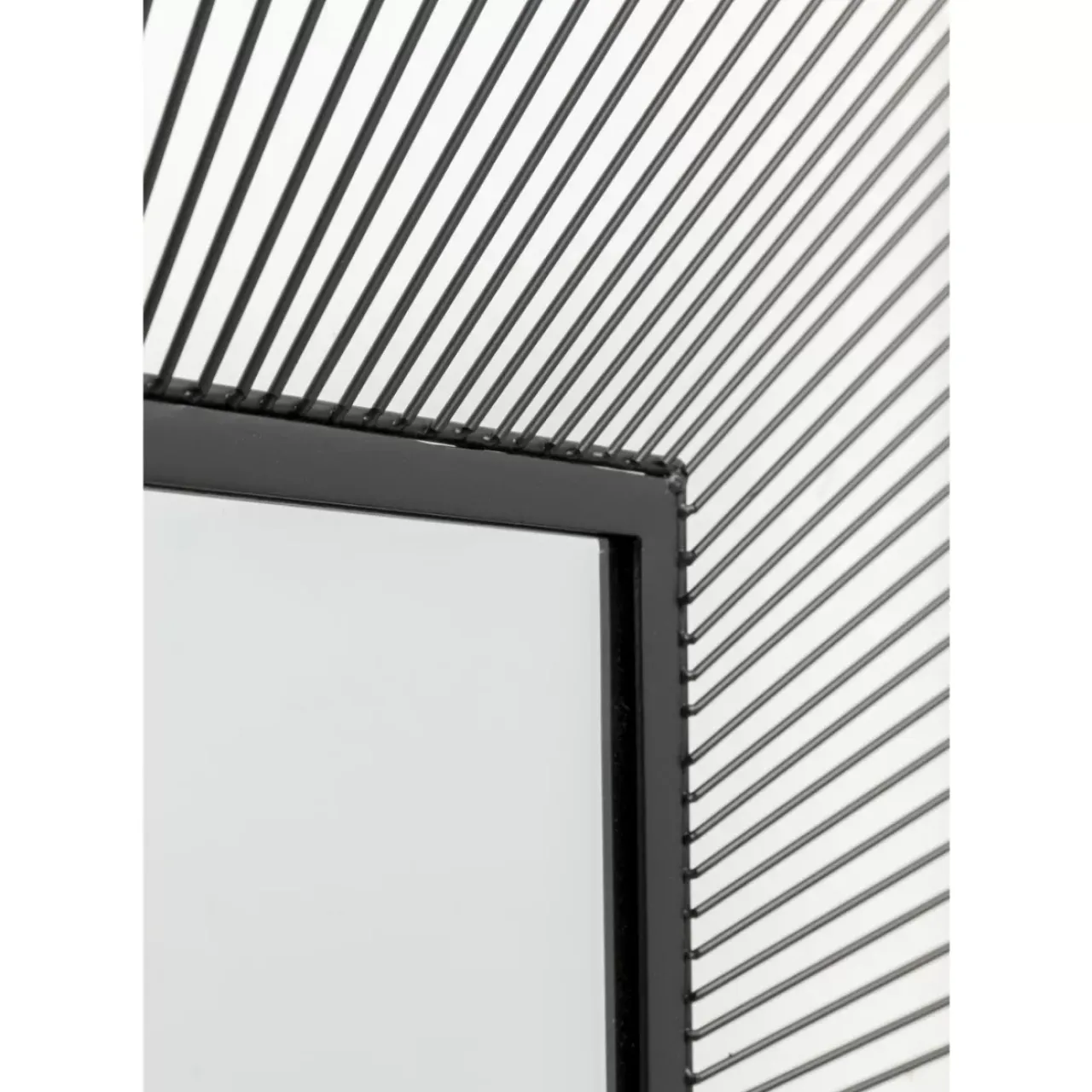 Spiegel-KARE Design Spiegel Dimension Square Schwarz 91X91Cm
