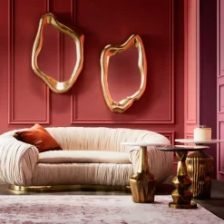 Spiegel-KARE Design Spiegel Hologram Gold 76X119Cm