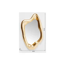 Spiegel-KARE Design Spiegel Hologram Gold 68X117Cm