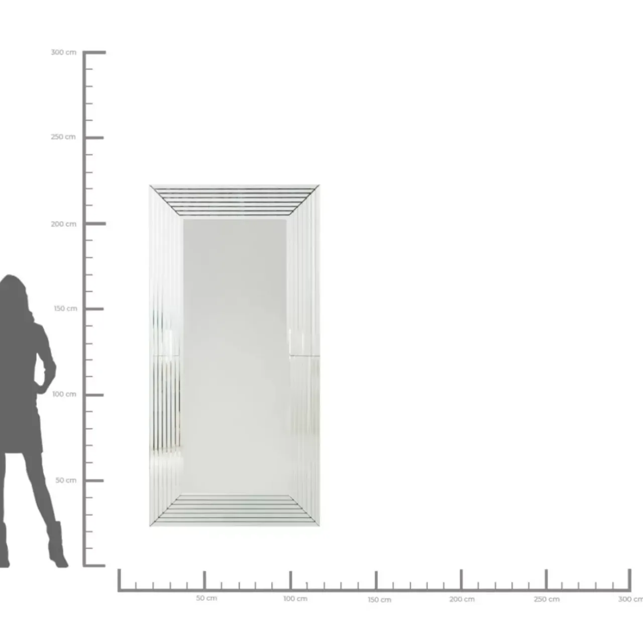 Spiegel-KARE Design Spiegel Linea 100X200Cm