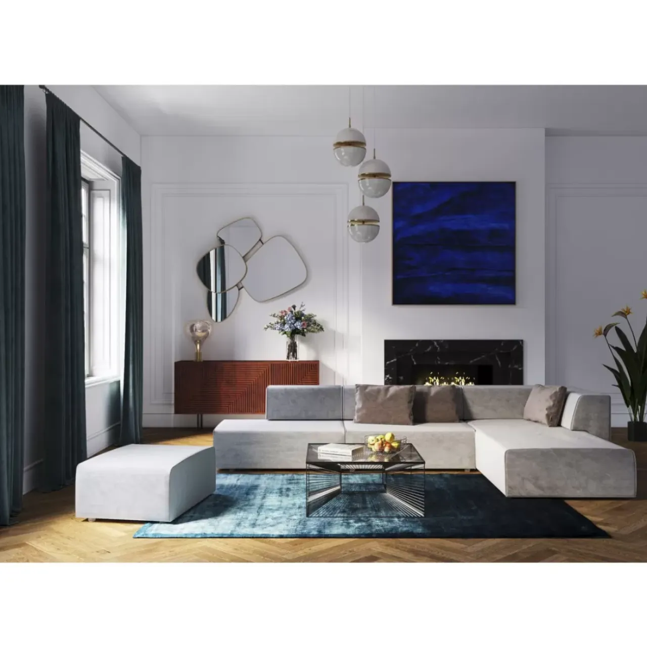 Spiegel-KARE Design Spiegel Shapes 130X110Cm