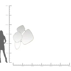 Spiegel-KARE Design Spiegel Shapes 130X110Cm