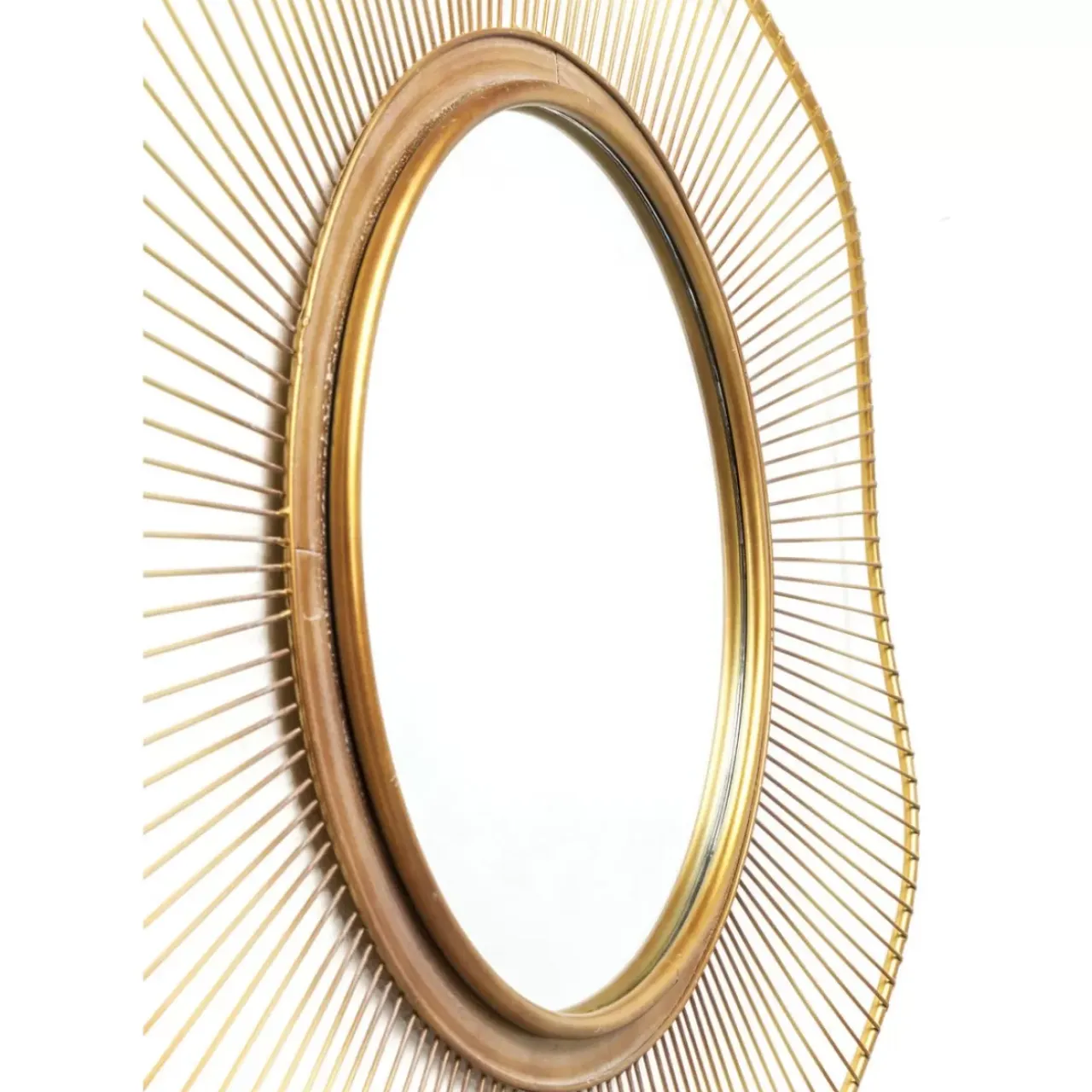 Spiegel-KARE Design Spiegel Sun Storm Gold O93Cm
