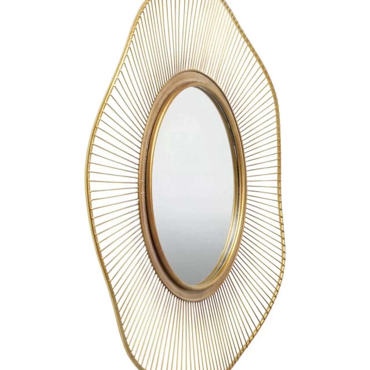 Spiegel-KARE Design Spiegel Sun Storm Gold O93Cm