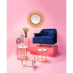 Spiegel-KARE Design Spiegel Sunburst Tre Gold O87Cm