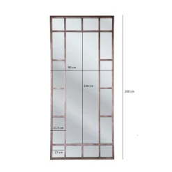 Spiegel-KARE Design Spiegel Window Iron 200X90Cm