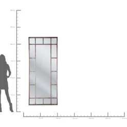 Spiegel-KARE Design Spiegel Window Iron 200X90Cm