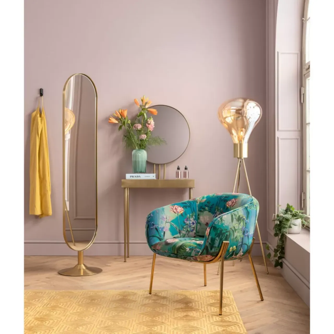 Spiegel-KARE Design Standspiegel Curve Mo 40X170Cm