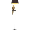 Steh & Bodenleuchten-KARE Design Stehleuchte Animal Parrot Gold 176Cm