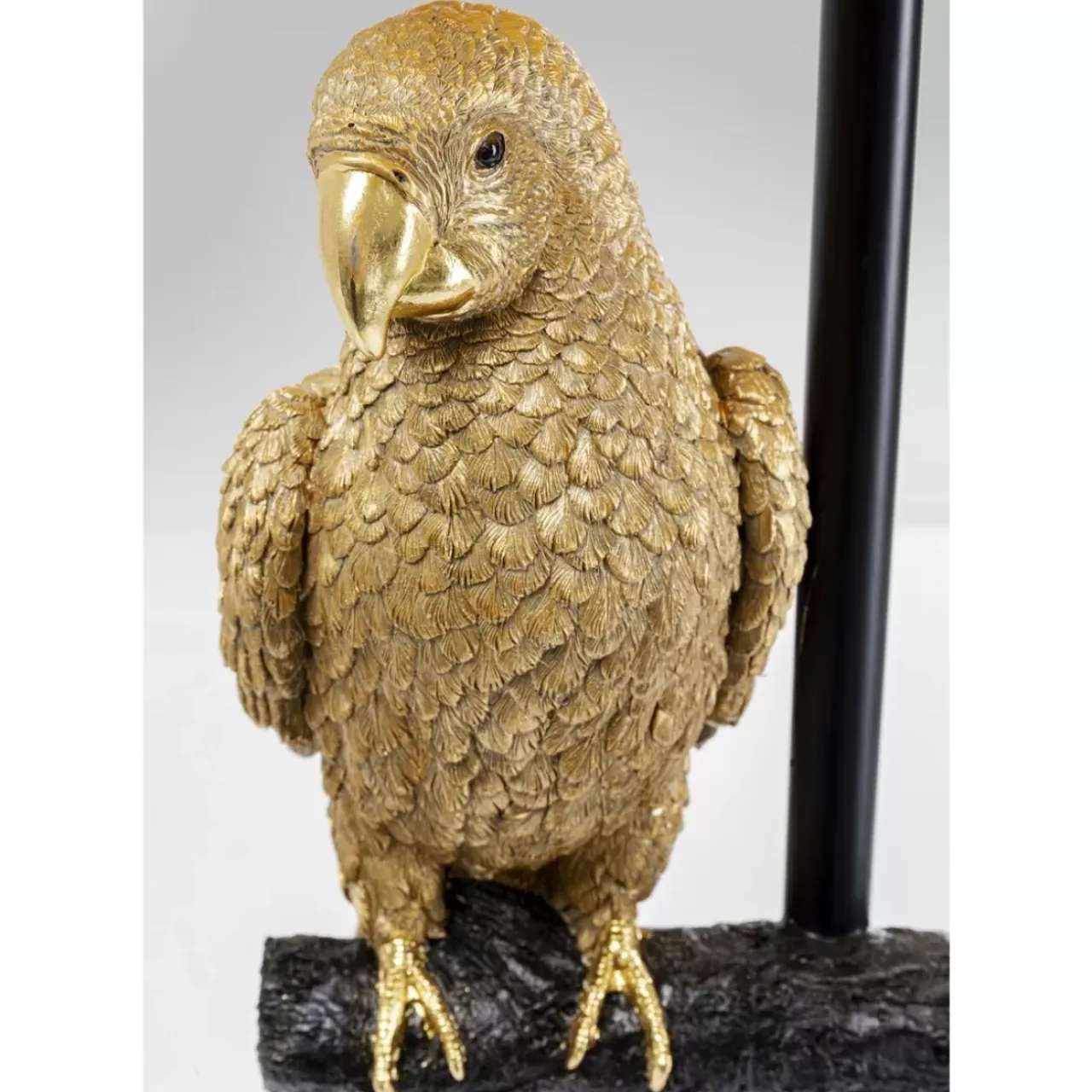 Steh & Bodenleuchten-KARE Design Stehleuchte Animal Parrot Gold 176Cm
