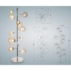 Steh & Bodenleuchten-KARE Design Stehleuchte Balloon Smoke 12