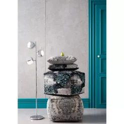 Steh & Bodenleuchten-KARE Design Stehleuchte Calotta Chrome