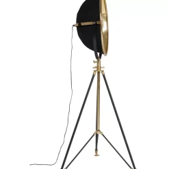 Steh & Bodenleuchten-KARE Design Stehleuchte Cinema Gold 190Cm