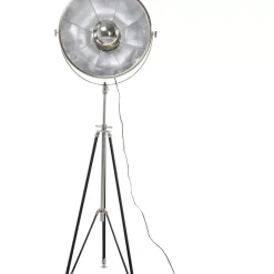 Steh & Bodenleuchten-KARE Design Stehleuchte Cinema Silber 190Cm