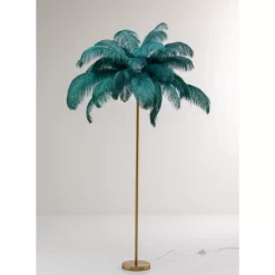 Steh & Bodenleuchten-KARE Design Stehleuchte Feather Palm Grun 165Cm
