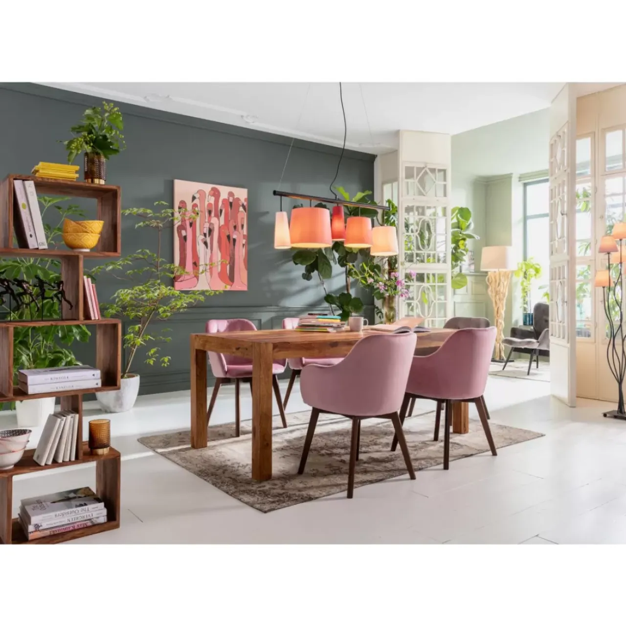 Steh & Bodenleuchten-KARE Design Stehleuchte Flexible Berry Cinque