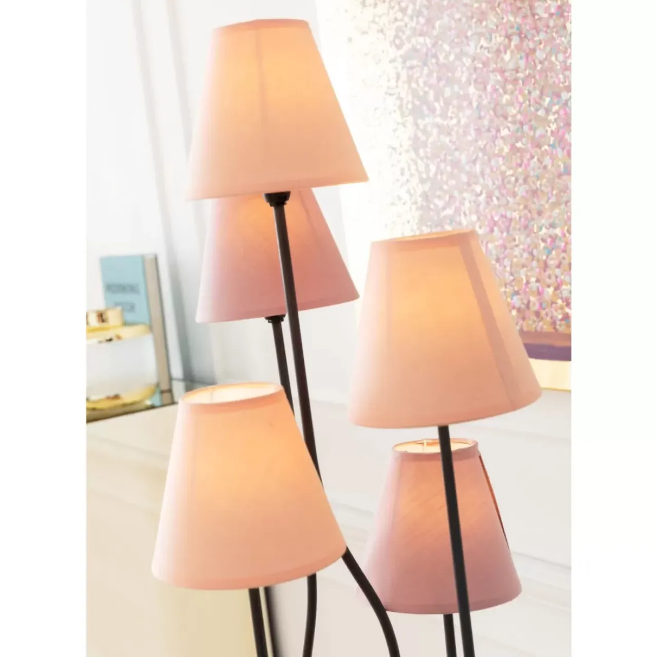Steh & Bodenleuchten-KARE Design Stehleuchte Flexible Berry Cinque