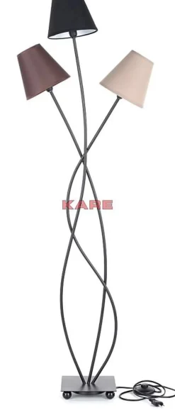 Steh & Bodenleuchten-KARE Design Stehleuchte Flexible Mocca Tre