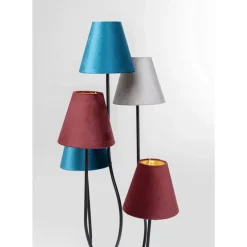 Steh & Bodenleuchten-KARE Design Stehleuchte Flexible Velvet Schwarz Cinque