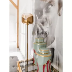 Steh & Bodenleuchten-KARE Design Stehleuchte Golden Goblet Ball