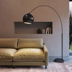 Steh & Bodenleuchten-KARE Design Stehleuchte Lounge Small Deal Eco Matt Schwarz 175