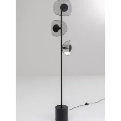 Steh & Bodenleuchten-KARE Design Stehleuchte Mariposa Schwarz Smoke 160Cm