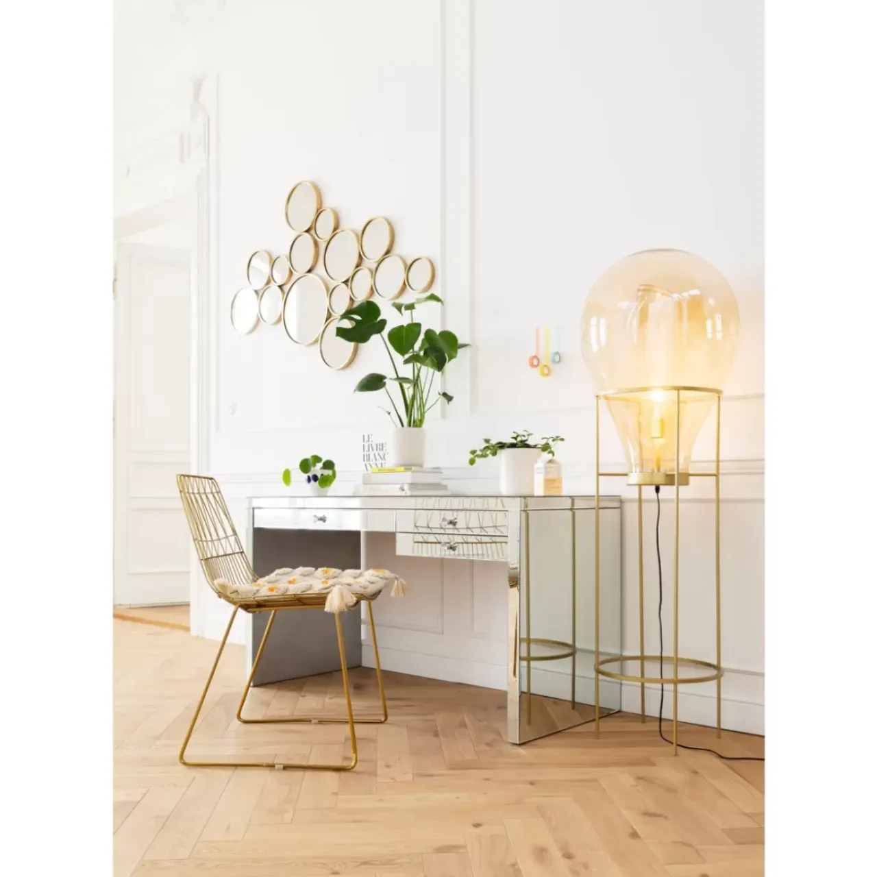 Steh & Bodenleuchten-KARE Design Stehleuchte Pear Frame 158Cm