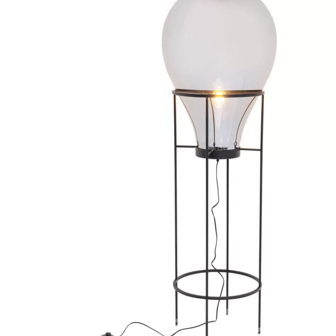 Steh & Bodenleuchten-KARE Design Stehleuchte Pear Frame Schwarz 158