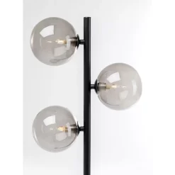 Steh & Bodenleuchten-KARE Design Stehleuchte Three Balls Matt Schwarz 160Cm