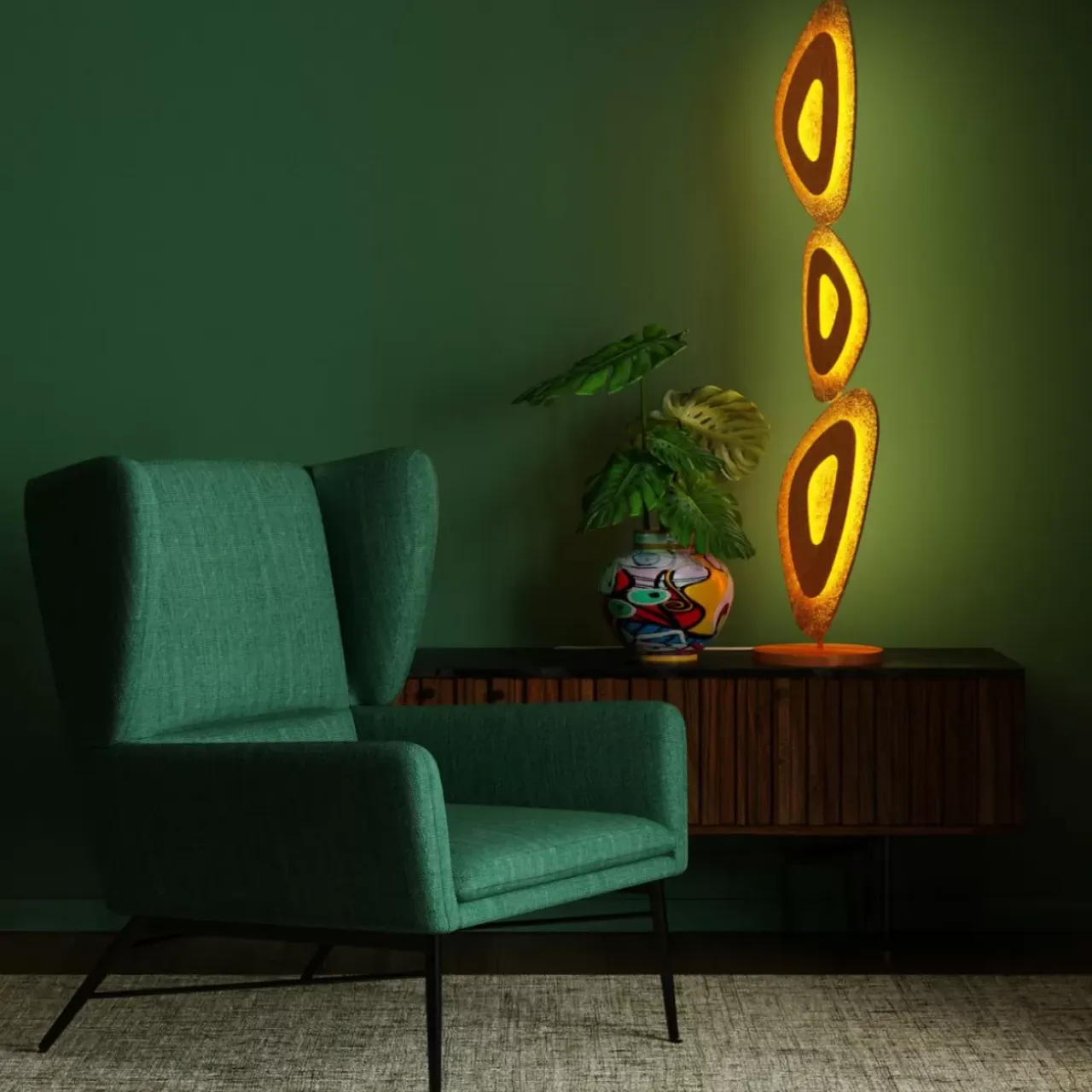 Steh & Bodenleuchten-KARE Design Stehleuchte Triangolo Led 126