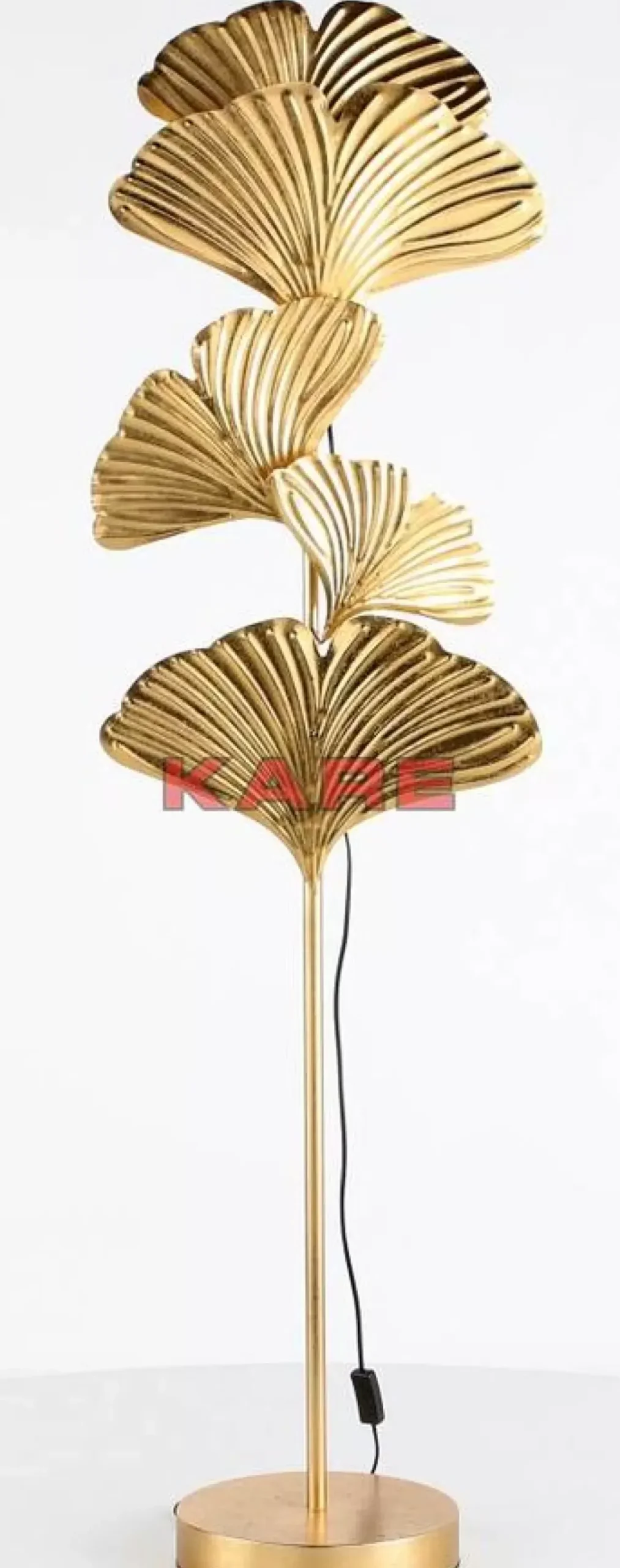 Steh & Bodenleuchten-KARE Design Stehleuchte Yuva Gold 160Cm