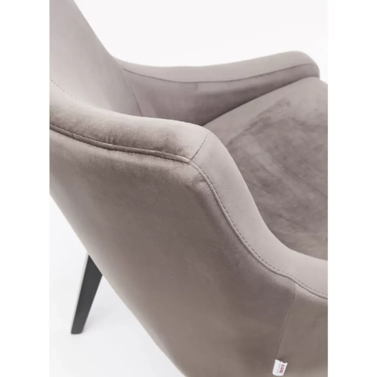 Stühle-KARE Design Stuhl Black Mode Velvet Grau
