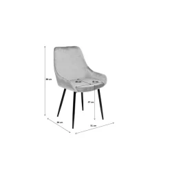 Stühle-KARE Design Stuhl East Side Champagne Xl