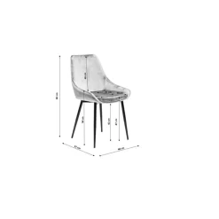 Stühle-KARE Design Stuhl East Side Grau