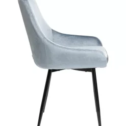 Stühle-KARE Design Stuhl East Side Silbergrau Xl