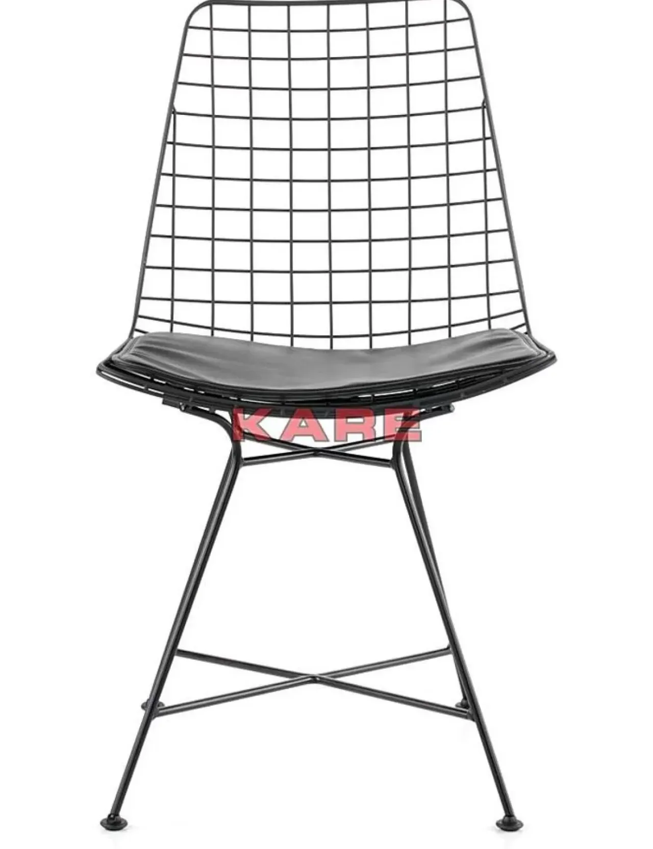Stühle-KARE Design Stuhl Grid Schwarz