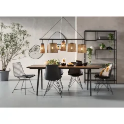 Stühle-KARE Design Stuhl Grid Schwarz