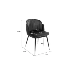 Stühle-KARE Design Stuhl Hojas Blau