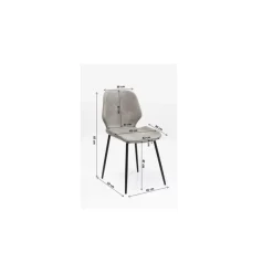 Stühle-KARE Design Stuhl Honey Moon Grau