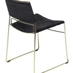Stühle-KARE Design Stuhl Hugo Schwarz Gold