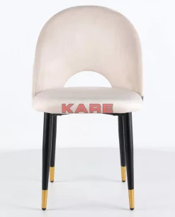 Stühle-KARE Design Stuhl Iris Velvet Beige