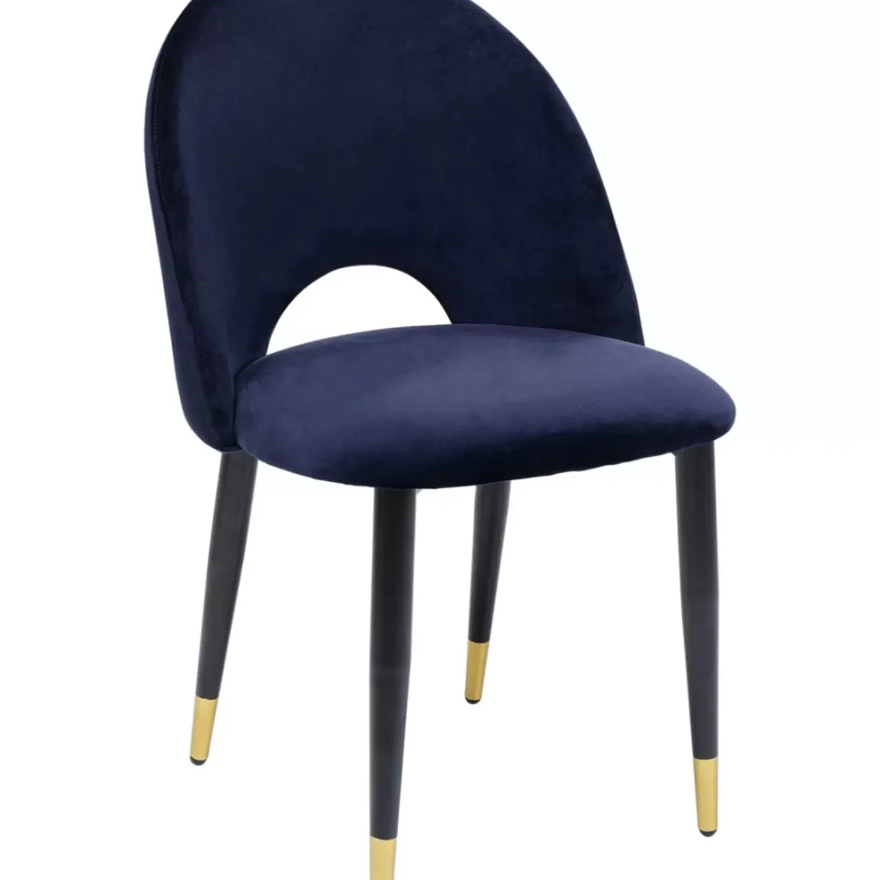 Stühle-KARE Design Stuhl Iris Velvet Blau (2/Set)