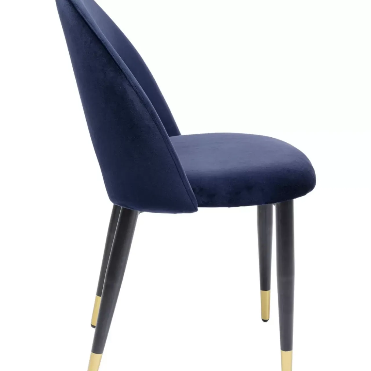 Stühle-KARE Design Stuhl Iris Velvet Blau (2/Set)