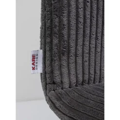 Stühle-KARE Design Stuhl Lara Cord Grau